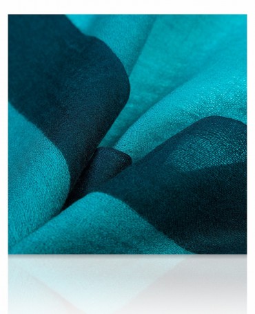 Палантин Унисекс W-BORDE/GREEN.NAVY